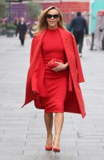 AMANDA HOLDEN Arrives at Heart Radio in London 01/25/2022