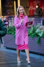 AMANDA HOLDEN at Global Radio at Leicester Square in London 01/12/2022
