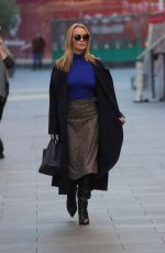 AMANDA HOLDEN Leaves Heart Radio in London 01/13/2022