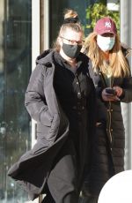 AMY DOWDEN Arrives in Newcastle 01/27/2022