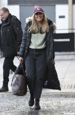 AMY DOWDEN Leaves Her Hotel in Birmingham 01/20/2022