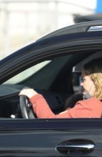 AMY POEHLER at a COVID Test Drive-thru Booth in Los Angeles 01/09/2022