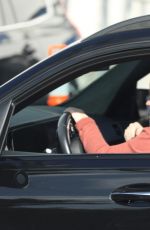 AMY POEHLER at a COVID Test Drive-thru Booth in Los Angeles 01/09/2022