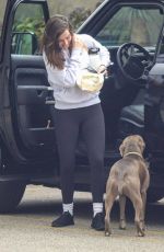 ANA DE ARMAS Out with Her Dog in Santa Monica 01/25/2022