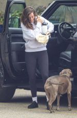 ANA DE ARMAS Out with Her Dog in Santa Monica 01/25/2022