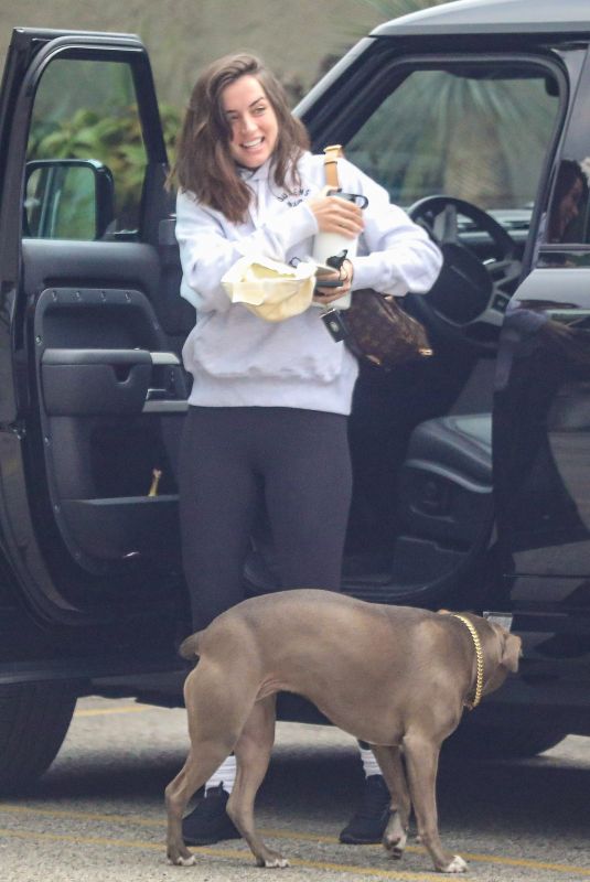 ANA DE ARMAS Out with Her Dog in Santa Monica 01/25/2022