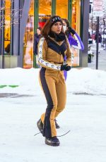 ANITTA Out for Dinner at Ajax Tavern in Aspen 01/02/2022