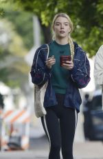 ANYA TAYLOR-JOY at Cafe Gratitude in Los Angeles 01/09/2022