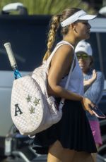 APRIL LOVE GEARY at a Tennis Class in Malibu 01/06/2022