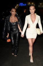ARIANNA AJTAR abd MARY BREDFORD Leaves San Carlo Restaurant in Manchester 01/28/2022
