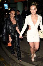 ARIANNA AJTAR abd MARY BREDFORD Leaves San Carlo Restaurant in Manchester 01/28/2022