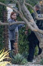ARIEL WINTER Gets a Police Visit After a False Alarm at Her Home in Studio City 01/25/2022