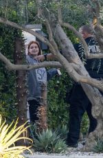 ARIEL WINTER Gets a Police Visit After a False Alarm at Her Home in Studio City 01/25/2022