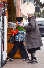 ASHLEE SIMPSON and Evan Ross Arrives at Casa Tua in Aspen 12/31/2021