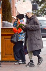 ASHLEE SIMPSON and Evan Ross Arrives at Casa Tua in Aspen 12/31/2021