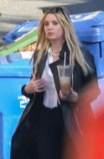 ASHLEY BENSON Arrives at G-Eazy Home in Los Angeles 01/03/2022