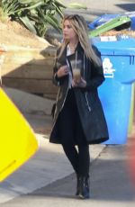 ASHLEY BENSON Arrives at G-Eazy Home in Los Angeles 01/03/2022