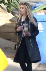 ASHLEY BENSON Arrives at G-Eazy Home in Los Angeles 01/03/2022