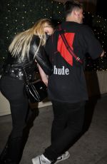 ASHLEY BENSON Leaves Delilah Restaurant in West Hollywood 01/23/2022