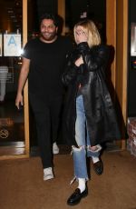 ASHLEY BENSON Leaves R+D Kitchen in Santa Monica 01/12/2022