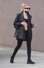 ASHLEY BENSON Leaves Yoga Class in Los Feliz 12/31/2021