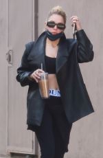 ASHLEY BENSON Leaves Yoga Class in Los Feliz 12/31/2021