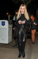 ASHLEY BENSON Out for Dinner at Craig