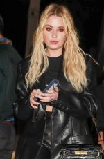 ASHLEY BENSON Out for Dinner at Craig