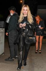 ASHLEY BENSON Out for Dinner at Craig