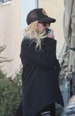 ASHLEY BENSON Out for Lunch in Studio City 01/22/2022