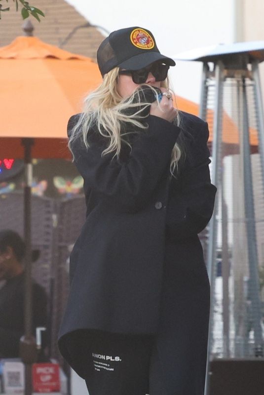 ASHLEY BENSON Out for Lunch in Studio City 01/22/2022