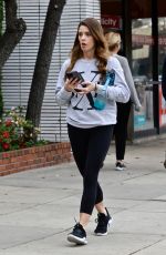 ASHLEY GREENE at a Morning Gym Session in Studio City 01/29/2022