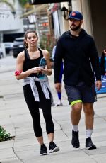 ASHLEY GREENE at a Morning Gym Session in Studio City 01/29/2022