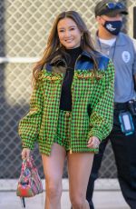 ASHLEY PARK Arrives at Jimmy Kimmel Live in Los Angeles 01/20/2022