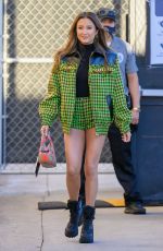 ASHLEY PARK Arrives at Jimmy Kimmel Live in Los Angeles 01/20/2022