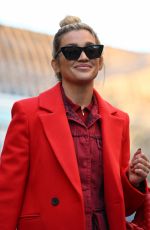 ASHLEY ROBERTS Arrives at Global Radio in London 01/17/2022