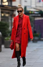 ASHLEY ROBERTS Arrives at Global Radio in London 01/17/2022