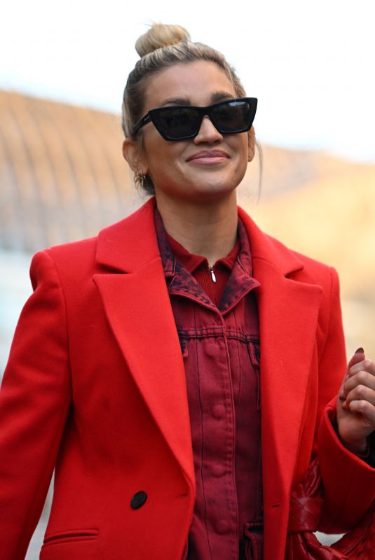 ASHLEY ROBERTS Arrives at Global Radio in London 01/17/2022