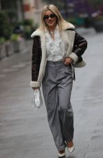 ASHLEY ROBERTS Arrives at Heart Radio in London 01/11/2022
