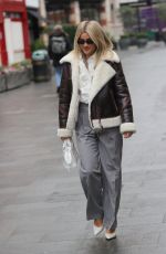 ASHLEY ROBERTS Arrives at Heart Radio in London 01/11/2022