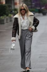ASHLEY ROBERTS Arrives at Heart Radio in London 01/11/2022