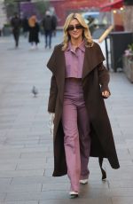 ASHLEY ROBERTS Arrives at Heart Radio in London 01/18/2022