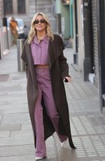 ASHLEY ROBERTS Arrives at Heart Radio in London 01/18/2022