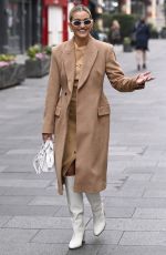ASHLEY ROBERTS Leaves Global Radio at Leicester Square in London 01/25/2022