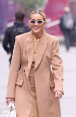 ASHLEY ROBERTS Leaves Global Radio at Leicester Square in London 01/25/2022