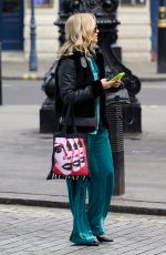 ASHLEY ROBERTS Leaves Global Radio at Leicester Square in London 01/28/2022