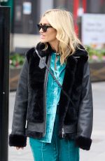 ASHLEY ROBERTS Leaves Global Radio at Leicester Square in London 01/28/2022