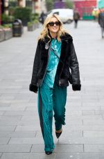 ASHLEY ROBERTS Leaves Global Radio at Leicester Square in London 01/28/2022