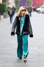 ASHLEY ROBERTS Leaves Global Radio at Leicester Square in London 01/28/2022