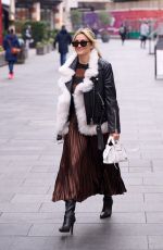 ASHLEY ROBERTS Leaves Global Radio Studios in London 01/24/2022